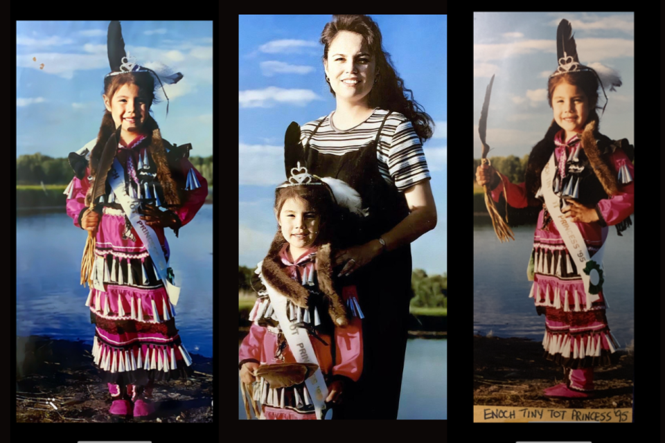 Ashley Callingbull's early pageant days. Callingbull says her mother (pictured) sacrificed to ensure her daughter never went without. (Images courtesy of Ashley Callingbull)
