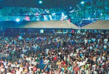 Nishagandhi open-air auditorium struggles to handle crowd surge during Onam celebrations